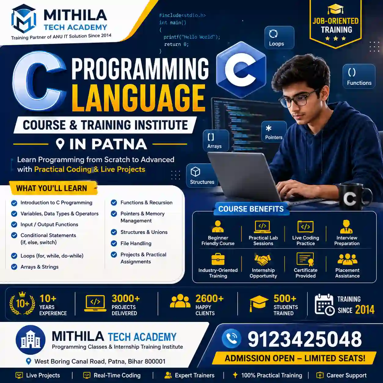 C Programming Language Course & Training Institute in Patna