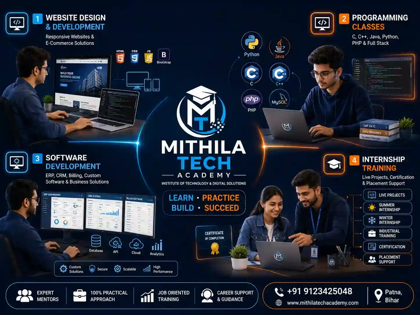Website Design Company Programming Classes Internship Training in Patna