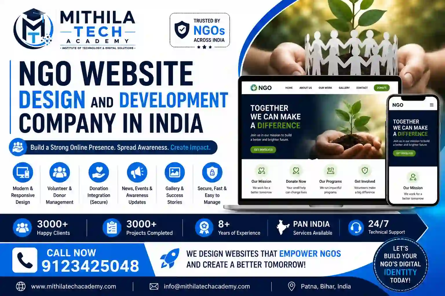 NGO Website Design and Development Company in India
